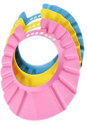 Baby Bad Weiche Kappe Safe Shampoo Dusche Badeschutz Weiche Kappe Hut Shampoo Schutz Produkte Für Baby Kinder Kind Dusche 3 Stücke