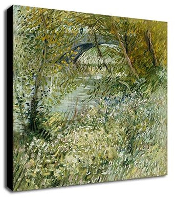 River Bank in Springtime von Vincent Van Gogh – Leinwanddruck – verschiedene Größen (61 x 61 cm)