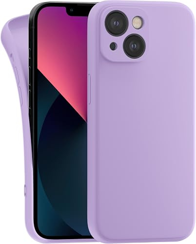 MyGadget Case for iPhone 13 - Cover Ultra Thin TPU - Soft Touch Rubber & Anti-Scratch Shell - Flexible Silicone - Matte Violett