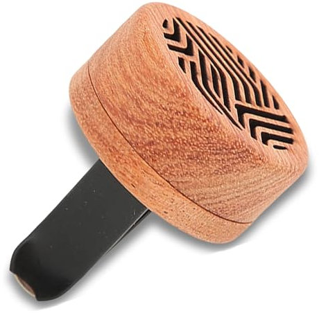 Clip de Ventilation pour Diffuseur de Voiture, Diffuseur D'huiles Essentielles en Bois, Mini Diffuseurs avec Roche Volcanique, Décoration de Désodorisant Portable sans Eau