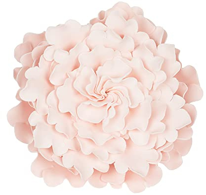 O'Creme Gumpaste Ruffled Peony 5 Inch Pastel Pink - Edible Flower for Cake Decorating - Sugar Paste Flower Decoration for Cakes, Cupcake Toppers - Birthday Party, Wedding, Valentines Day, Shower