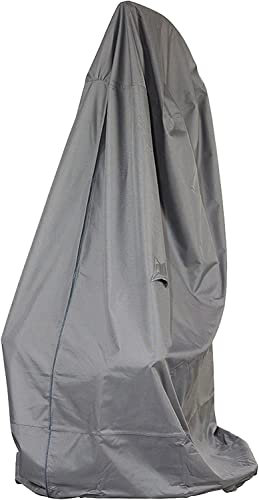 Housse de Protection pour Fauteuil de Jardin Suspendu | Ø100 x 190 cm | Polyester tissé Oxford 600D, Couleur : Gris