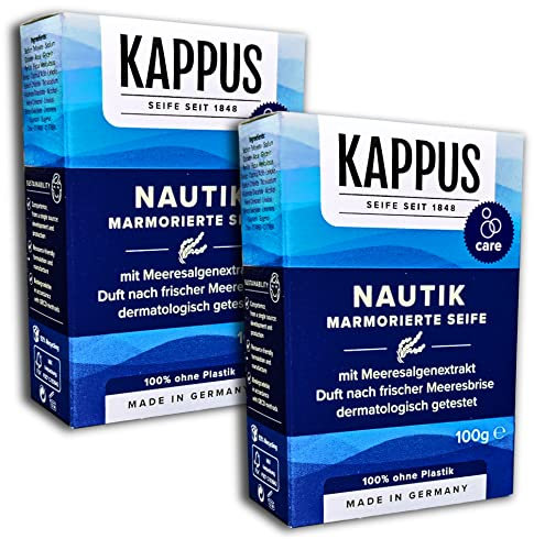TopDeal Kappus Nautik Marmorierte Seife 2 x 100 g