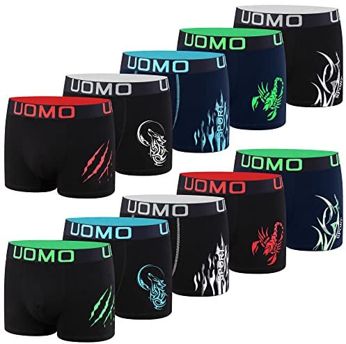 L&K 10er Pack Herren Boxershorts Men Retroshorts mit tollem Muster Sommer Baumwolle 1120 4XL