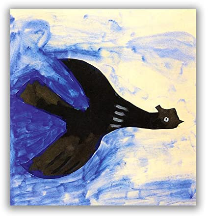 ZHPLIX Georges Braque Kunstdrucke berühmter Gemälde Giclée-Leinwanddrucke Vogel Leinwandbild als Wandbild für Zuhause 30 x 33 cm rahmenlos