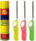 BML 3 x BBQ Lighter with 1 Clipper Butan Gas Refill Bottle | Refillable Safety Gas Lighter Perfect for BBQ, Candles, Camping and Outdoor Cooking
