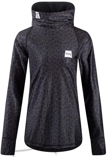 Eivy Damen Icecold Top Yoga-Shirt, Black Leopard, XXL EU