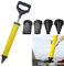 Caulking Tool, 60cm Grout Caulking Guns Hand Mortar Pointing Grouting Pump with 4 Nozzle for Grouting Stone and Concrete Cement lime
