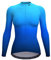Wulibke Women's Cycling Jersey Top, Cycling Women's Shirt, Breathable and Quick Drying Cycling Jersey with 3 Pockets Gradient Blue M