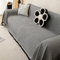 FANSU Sofabezug L Form 1 2 3 4 Sitzer, Elegant Sofaüberwurf Decke Ecksofa Universelle rutschfeste Couch Bezug Sofaschoner Sofa Decken Couch Überwürf Einteiliger Sofabezug (Schwarz,180 * 420cm)