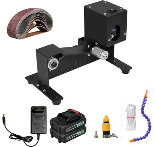 Levigatrice a nastro HUIOP Levigatrice a nastro 250W a umido e a secco Mini levigatrice a nastro Smerigliatrice elettrica da banco Levigatrice Levigatrice a velocità costante Piccola smerigliatrice Lu