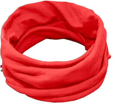 TMK Multifunktionaler Halswärmer, Unisex, 100 % Baumwolle, Artikelnummer 1212, rot, One size