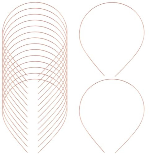 GORGECRAFT 30 Bandeau en Métal Doré Fin avec Fil Uni et Vierge pour Homme 1mm de Large Couronne de Cheveux Cerceau à Base Lisse Fermoir pour Mariage Femme Maquillage Sport Accessoires pour Cheveux