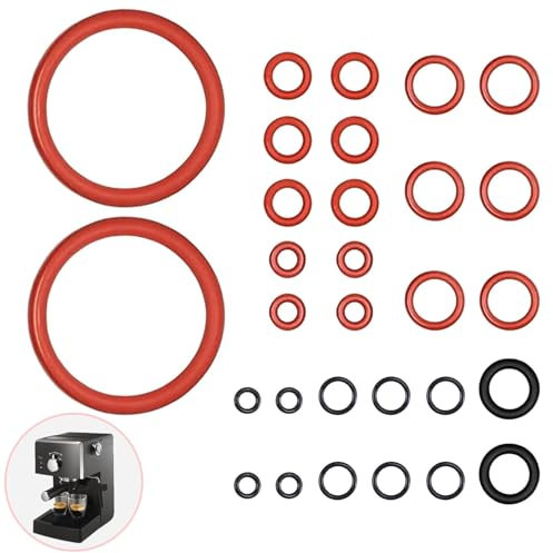 30 pcs Joint Torique,De For Phillips Saeco Spidem Gaggia,Kit Lot à Café D'Entretien Machine,Outien Tuyau Valve,Bagues D'étanchétté En Silicone Pour Machines à Café Entièrement Automatiques
