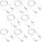 UFURMATE Photo Kit de fil suspendu avec crochets 8Pcs réglable en acier inoxydable cintre câble métallique Heavy Duty Professional Art Picture Display Kit(1.5M, petit crochet)