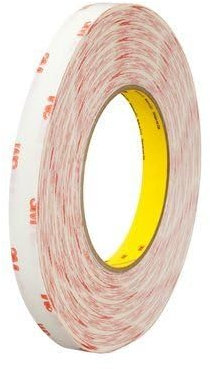 Dpm Tapes 56412 - Ruban en tissu double face, adhésif sans solvant, haute adhérence, facilité de coupe, convertible sur surfaces courbes, mince, usage industriel et domestique, polyvalent (9 mm x 25