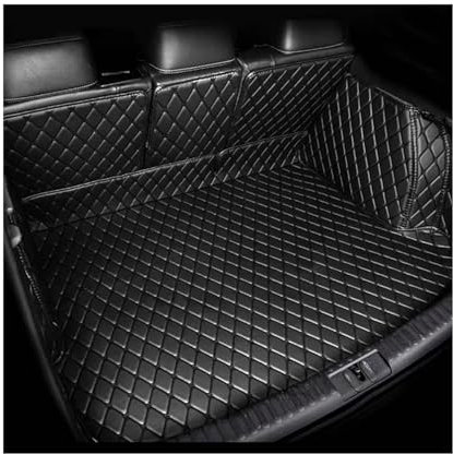 Bandeja Maletero Para Seat Para Cupra Para Ateca KH7 2016-2023 Alfombrillas Para Maletero Trasero Coche 5 Plazas Bandeja Carga Alfombra Para Maletero Accesorios Alfombrilla Maletero(Black beige)