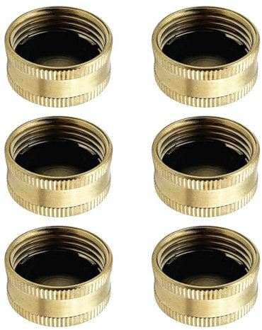 Lot de 6 bouchons de protection étanches en laiton pour bouteilles de propane