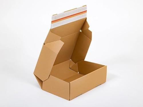 Automatikkarton DHL Kleinpaket Karton 350x250x80 mm braun, Versandkarton, Warenpost, kleines Paket, Päckchen (100)