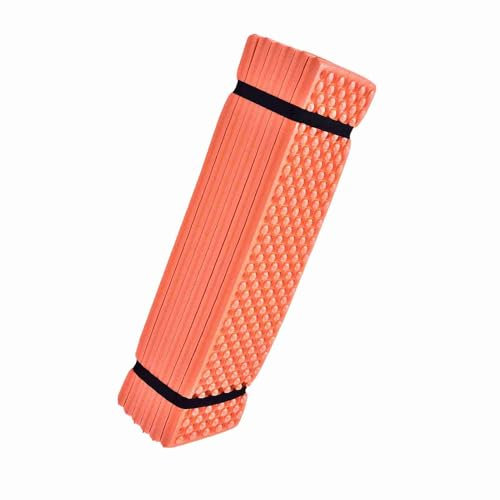 Schaumstoff-Isomatte, Isomatte, Schaumstoff-Campingunterlage, Zusammenklappbar, XPE, mit Geringem Gewicht für den Außenbereich (ORANGE)