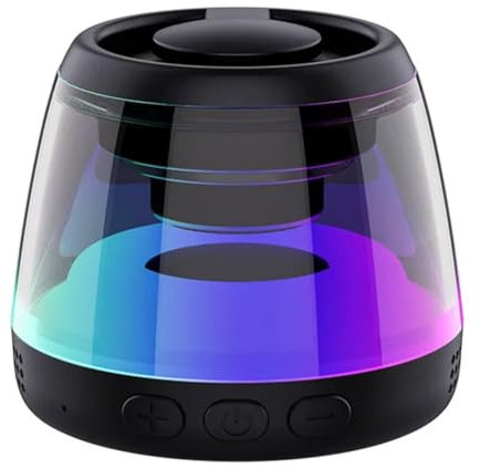 Muuoeou Magnetic Bluetooth Speaker with RGB Lighting,Mini Portable Sound Box,Wireless Phone Holder and Bluetooth Speaker Tower,B