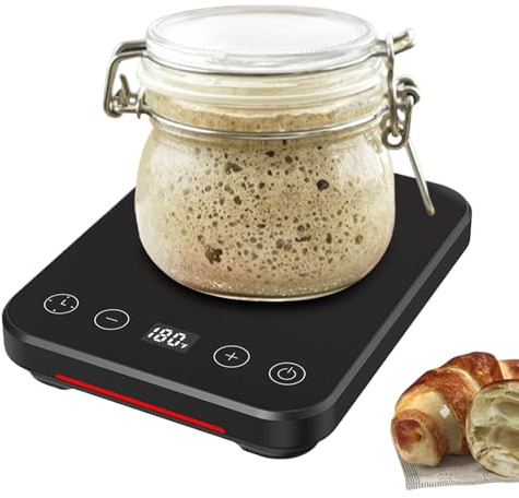 Teig Heizmatte,Brothefe Werkzeug - Beheizte Temperaturgeregelte Gärmatte Mit Timer - Für Käse, Brot, Reisemobil, Unterwegs &