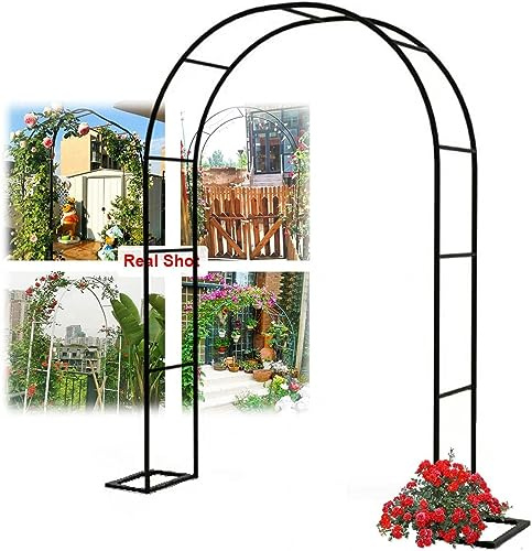 Extra breiter Gartenbogen, 300/350 cm, großer Rosenbogen für Kletterpflanzen, Hochzeitsstütze, hohe Pergola, Rankgitter, B 120 x H 220 cm, perfekt für Gartendekoration