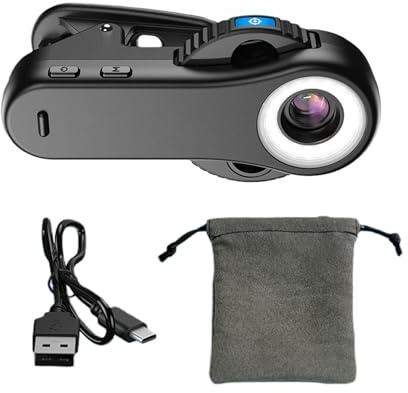 Smartphone Microscope Lens 40X 80X 120X with Illuminating for Detailed Jewelry Inspection on for Various Devices Easy Attach Rechargeable Microscope
