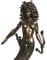 VERONESE Gorgon Medusa Statue, nackte weibliche Schlangenhaarskulptur, Bronze-Finish, 22 cm