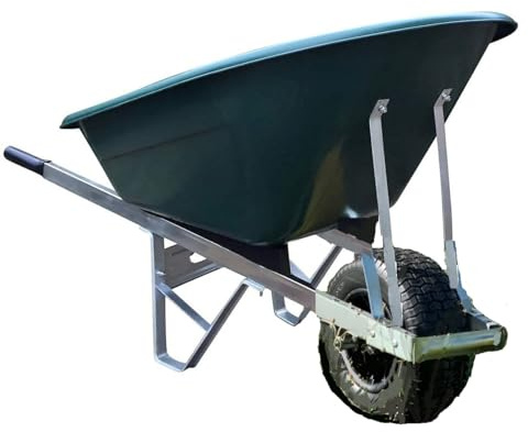 OX 160L puncture Proof carriola con pneumatici ragazzo larghi, Green, 1