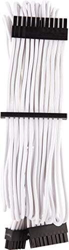 CORSAIR Premium Individually Sleeved ATX 24-Pin Cable Type 4 Gen 4 – White