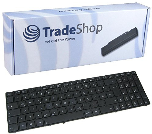 Trade-Shop Original Laptop-Tastatur Notebook Keyboard Ersatz Deutsch QWERTZ für Asus K51 K51AC K51AE K60 K61 K61IC K61LC K70 K70A (Deutsches Tastaturlayout)
