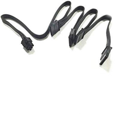 FCQLR pour Corsair HX650 HX750 HX850 HX1050 Power Supply 6P to SATA * 4 Module Câble 0.85m