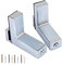 Coolty 2 Piezas Soporte ajustable para estante de madera y cristal para estante de 5 a 30 mm de grosor