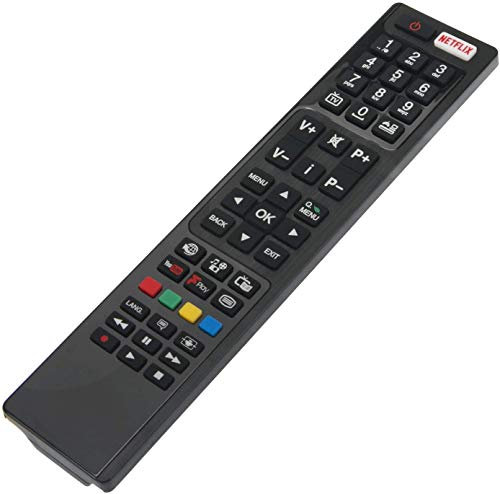 VINABTY RC4848F Mando a Distancia de Repuesto para Hitachi TV 50HK6T74U 49HK6T74U 24HB1J65U 32HB6T61U 40HBT42A 43HB6T62H 32HB6J61U 43HBT42A for JVC RC-4848F LT-40C860 LT40C860 for Polaroid P55FS0756A