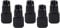 5Pcs Empty Grafting Glue Bottle Plastic Refillable lash Glue Storage Container for Home Use, Black, 5ml