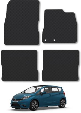 Nissan Note (2013-2016) 3mm Rubber Car Mats | Tailored Fit Durable Floor Mats Full Coverage Protection Waterproof Accessories Easy Clean Anti Slip Made in the UK