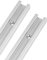QWORK® 600mm T-Schiene T-Nut Gehrungsschiene Alu mit Doppelschnittprofil für Tischsäge Router Tisch Holzbearbeitungswerkzeug, 19 x 10 mm, 2 Stück