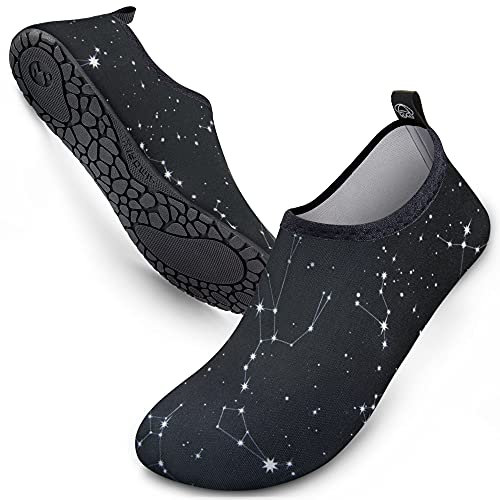 SIMARI Wasserschuhe Damen und Herren, schnelltrocknend, Barfuß, für Outdoor, Strand, Schwimmen, Sport, Yoga, Schnorcheln 101 Constellation, EU 46/47, SWS001