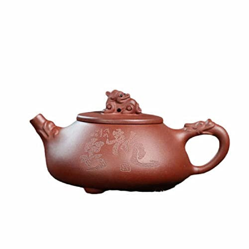 UDRJU Cast Iron Tea Pots 260Ml Yixing Purple Clay Teapots Traditional Handmade Raw Ore Zisha Teaware