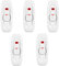 Ejoyous 5pcs Interrupteur Lampe Inline Switch Interrupteur à Bascule, AC 250V 10A Interrupteur à Touche Basculante Inline on/Off Lampe de Bureau Câble Interrupteur avec témoin LED (Blanche)