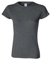 Gildan Womens Softstyle T-Shirt, Darkheather, Small