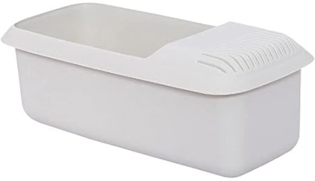 Générique Cuiseur à Pâtes Micro-Ondes Blanc Rectangular 1 Unité Pâtes, À Emporter Boîte avec Couvre avec Clip Convient pour Micro-Ondes et Lave-Vaisselle 2969521031