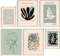 Hambient Poster Set, Wohnzimmer Deko Schlafzimmer, Zimmer - Wanddeko, Wandbilder - Bilder OHNE Bilderrahmen (Abstrakt Matisse Grün, 4 x 30x40 cm, 2 x 21x30 cm)