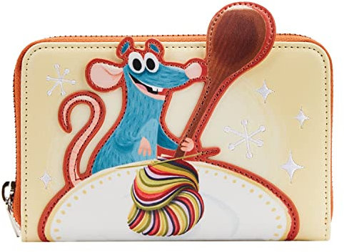Loungefly Disney Pixar Moments Ratatouille Dish Geldbörse mit Reißverschluss, Mehrfarbig, Disney Pixar Moments Ratatouille Schale mit Reißverschluss