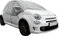 Z4L Autoabdeckung Halbgarage für Winter Sommer Herbst Scheibenabdeckung SM geeignet für Citroen C1 Bj. ab 2005 2014