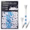 CHAMPKEY Original Plastic Golf Tees 100 Pack | 85 Driver Tees with 15 Iron/Hybrid Tees Mixed Pack | Low Friction and Resistance Golf Plastic Tees (3-1/4)