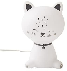 Vertbaudet Kinderzimmer Nachtlicht,Schmusekatze weiß/blau ONE SIZE