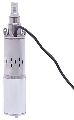 Pompe Eau Solaire En Acier Inoxydable Pompe Immergée Pour Puits,Pompe Eau ÉLectrique Pompe Puits Submersible Automatique Usage Domestique