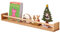 TREOAKWIS Wandregale Kinderzimmer - 80 cm Bücherregal Kinder Eiche Schweberegal Wandregal MassivHolz Bücherregal Kinder Wand für Wohnzimmer Gewürzregal